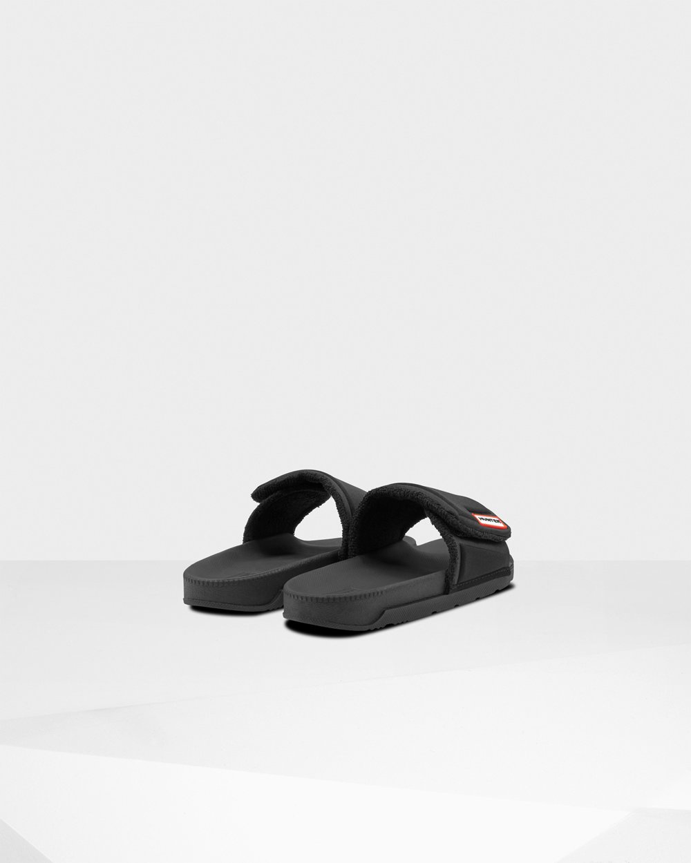 Hunter Original Adjustable Slides - Online Sale Womens Black - UNWQLV074